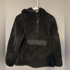 North Face Cozy Black Fleece Half Zip Hoodie